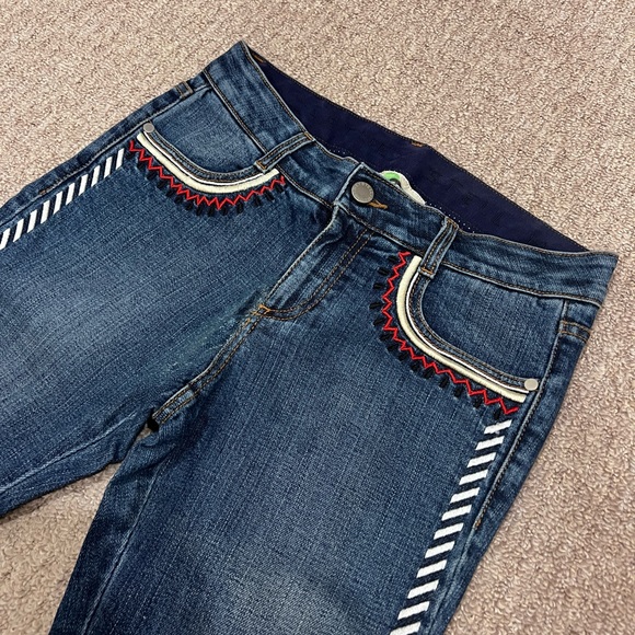 Stella McCartney embroidered denim jeans 26 - Picture 3 of 7